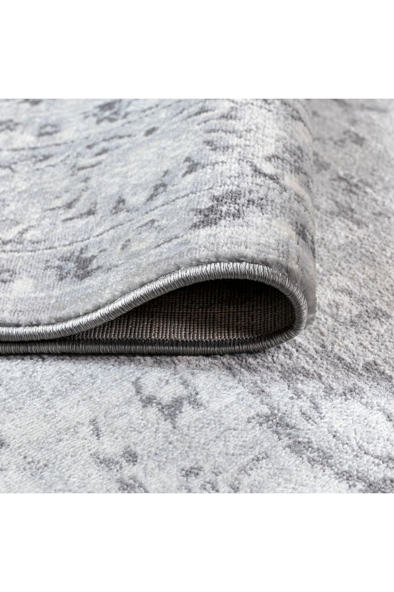 Lotus Modern Persian Floral Area Rug, Alternate, color, Gray