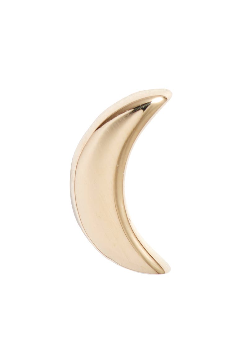 Jac+Jo Moon Single Stud Earring, Alternate, color, GOLD