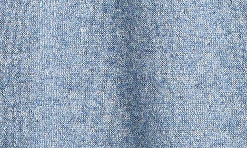 Vince Short Sleeve Linen & Wool Blend Pocket Polo Sweater In Cabo Blue