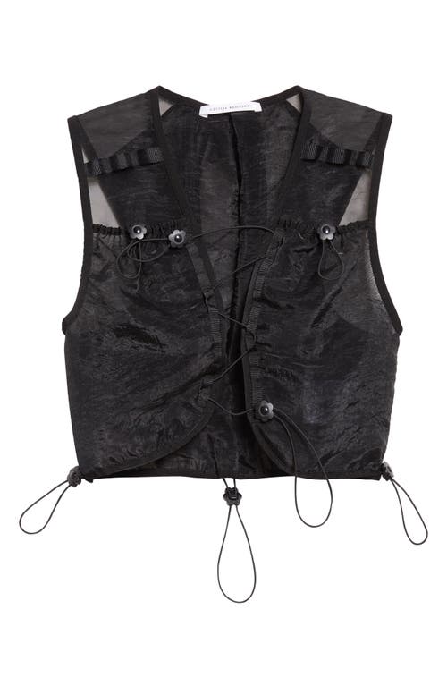 Cecilie Bahnsen Bona Liquid Myrtia Vest In Black