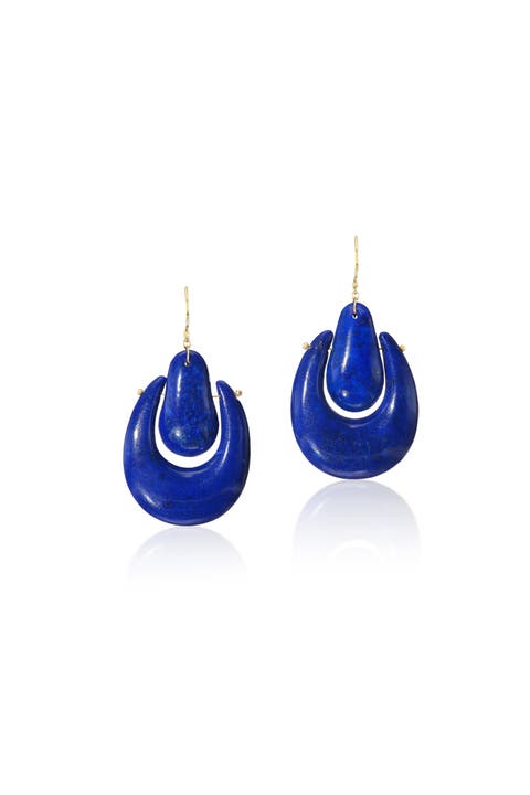 Small Lapis Lazuli O'Keefe Drop Earrings