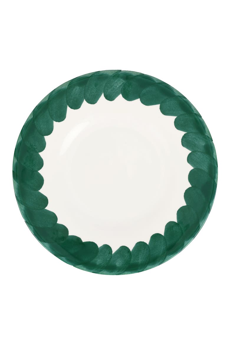 Lisbon Brushstroke Salad Plate, Main, color, GREEN