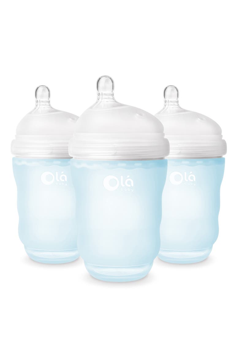 3-Pack GentleBottle 8-Ounce Baby Bottles, Main, color, SKY