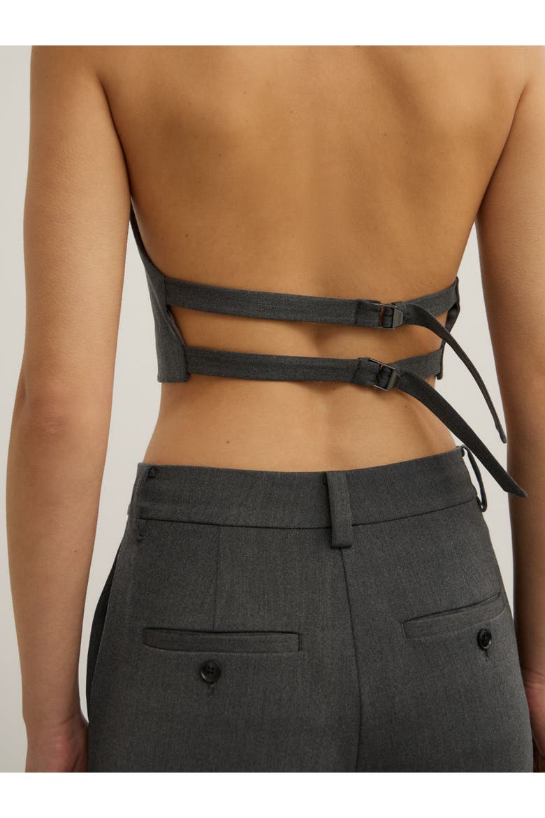 Tailored Top, Alternate, color, Charcoal