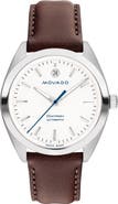 Movado Heritage Datron Leather Strap Watch, 40mm