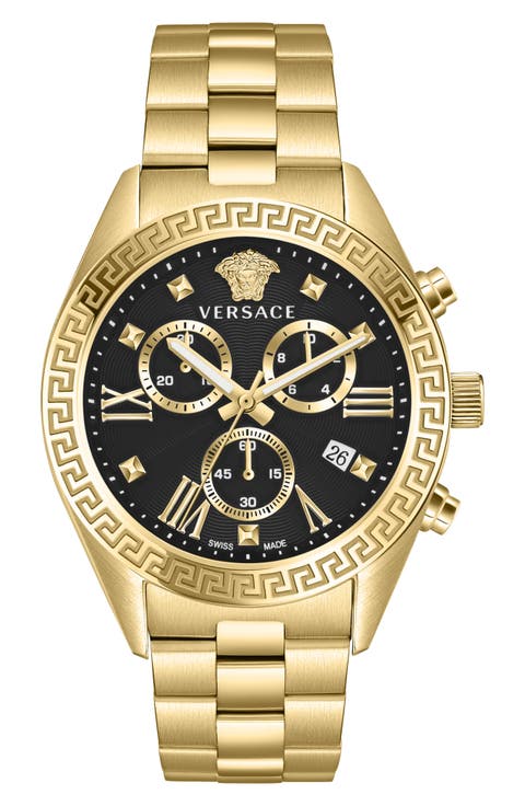 Greca Chronograph Bracelet Watch, 40mm