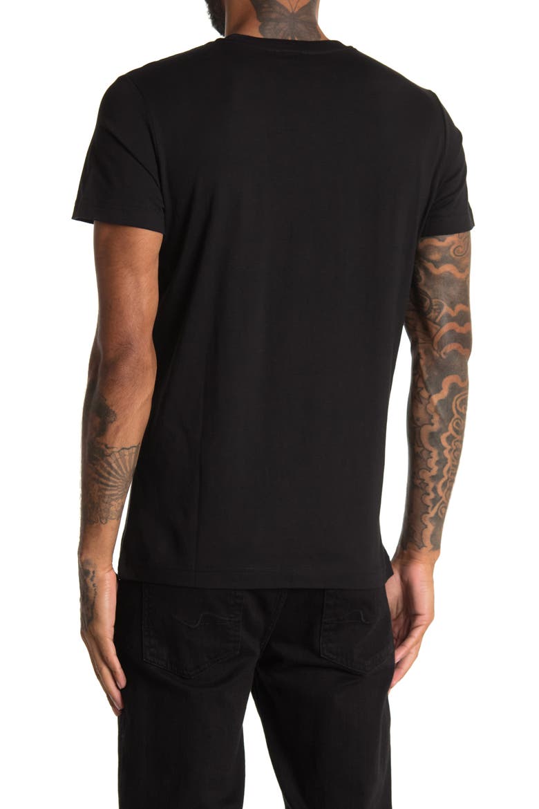 DIESEL Diego Logo Tee, Alternate, color, BLACK