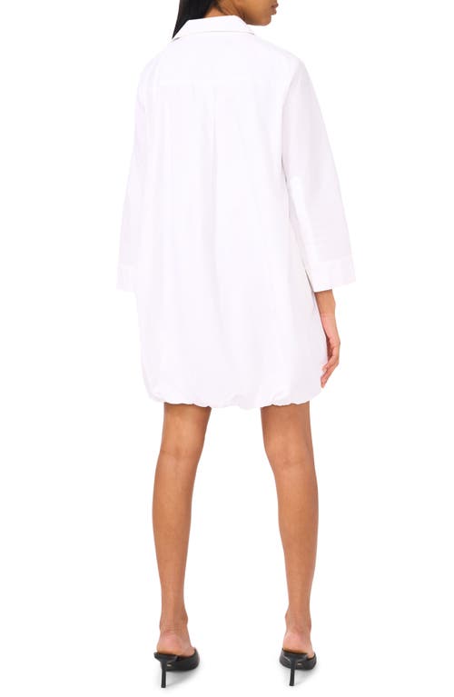 Halogenr Halogen(r) Cotton Bubble Hem Popover Shirtdress