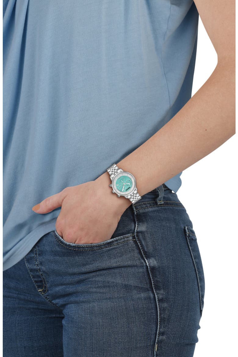 Classic Round Chrono Bracelet Watch, 38mm, Alternate, color, STSTL