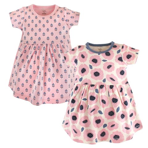 Organic Cotton Short-Sleeve and Long-Sleeve Dresses (Toddler, Little Kid & Big Kid)
