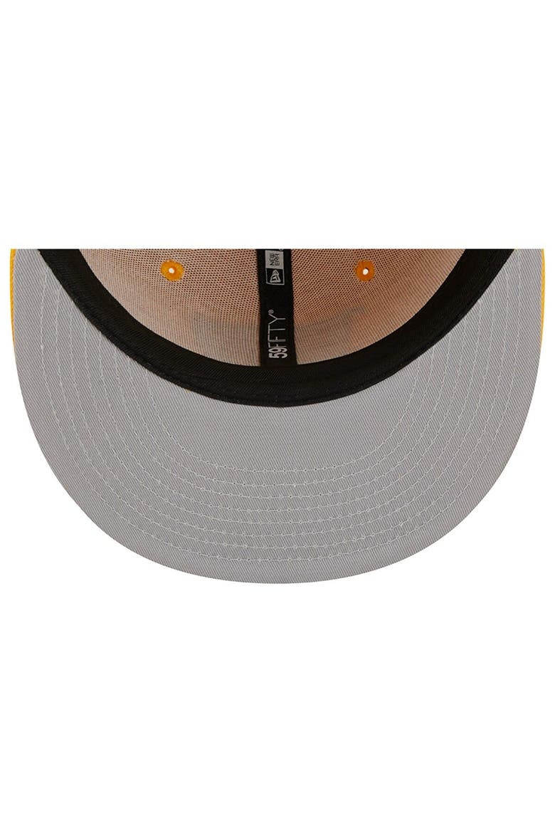 Men's New Era Gold Las Vegas Raiders Color Pack 59FIFTY Fitted Hat, Alternate, color, Gold