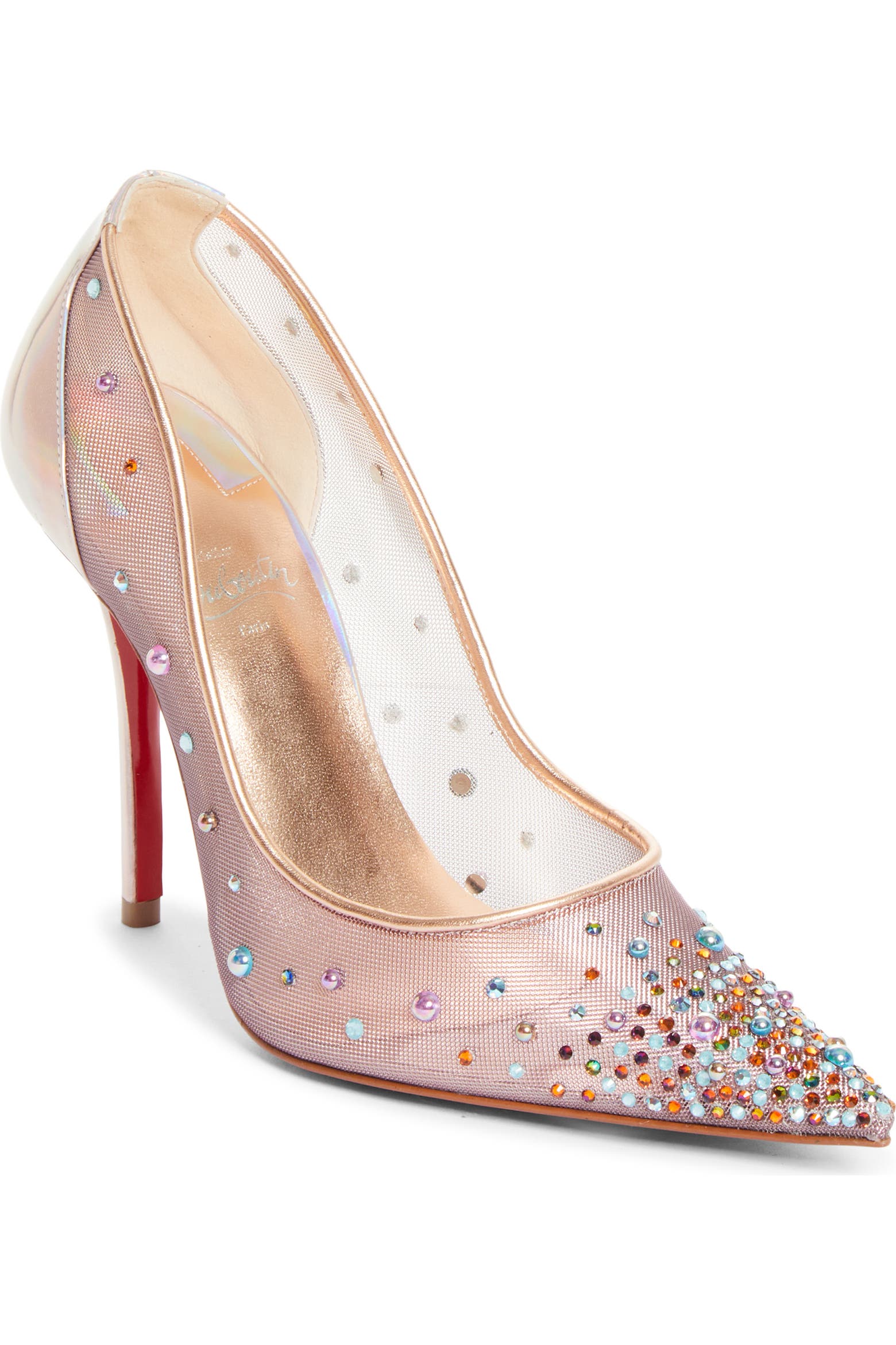 Ship Perla Christian Louboutin Miss Z Degrastrass Perla Pointed Toe Pump (Women ...