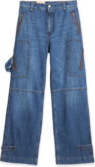 Fortela Juniaj Cargo Custom Wash Denim Trousers