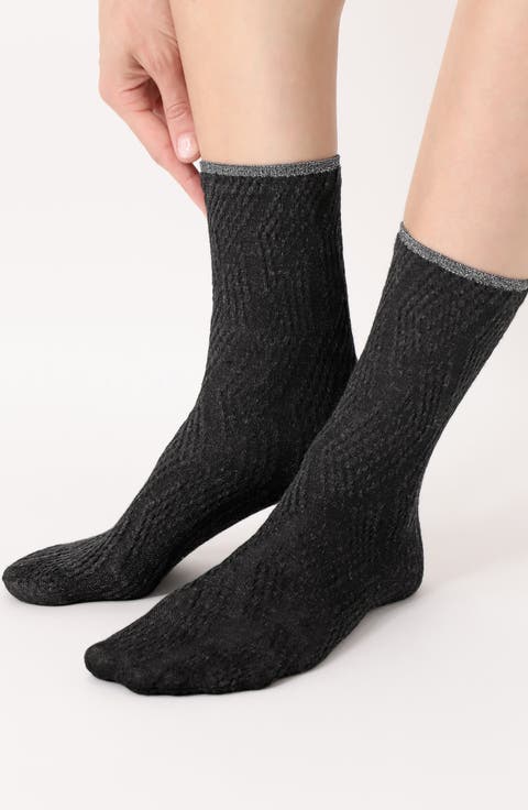 Assorted 2-Pack Jacquard Crew Socks