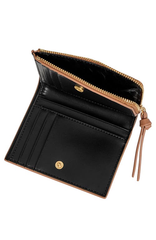 Rebecca Minkoff Megan Slim Stud Faux Leather Wallet In Praline