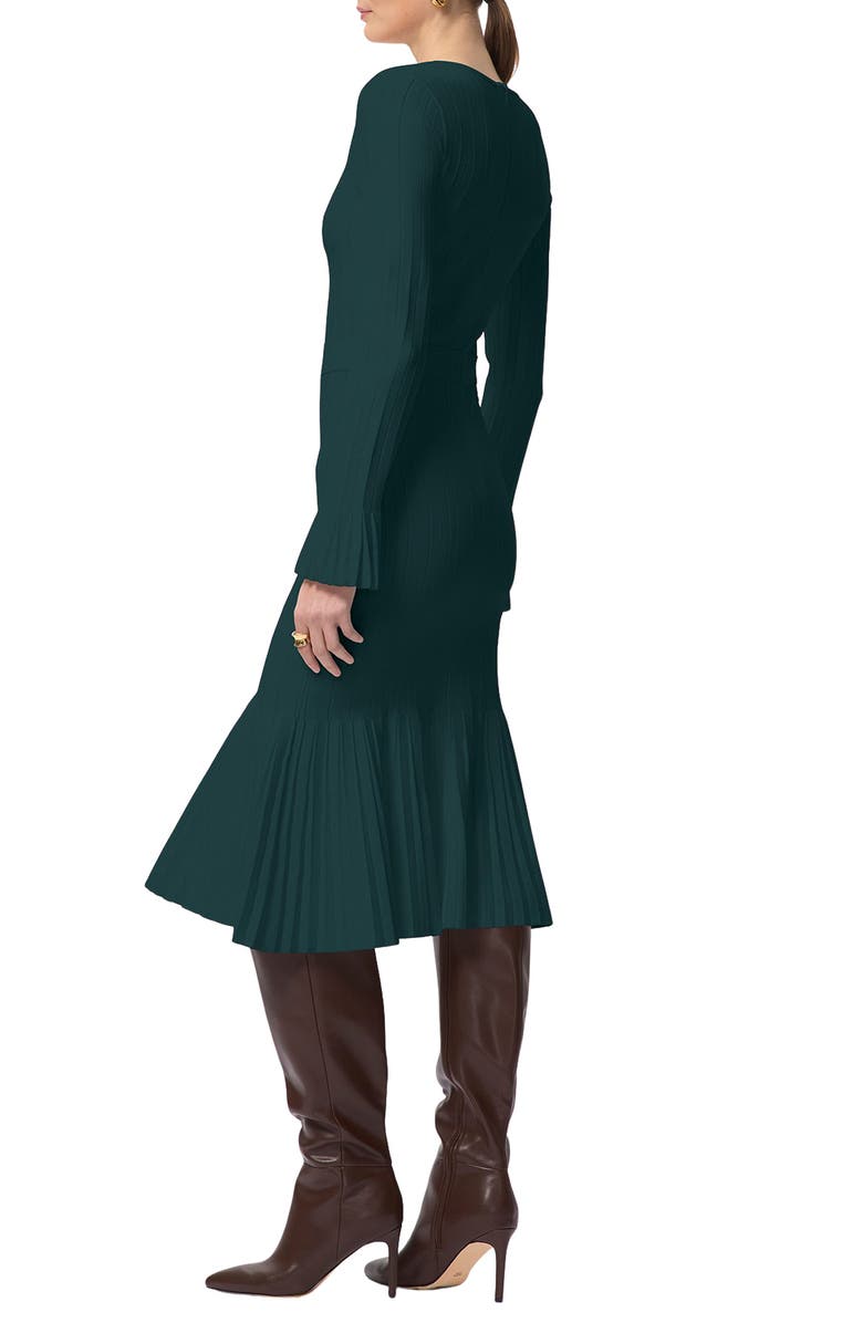 Herve Leger The Alena Dress, Alternate, color, Viridian