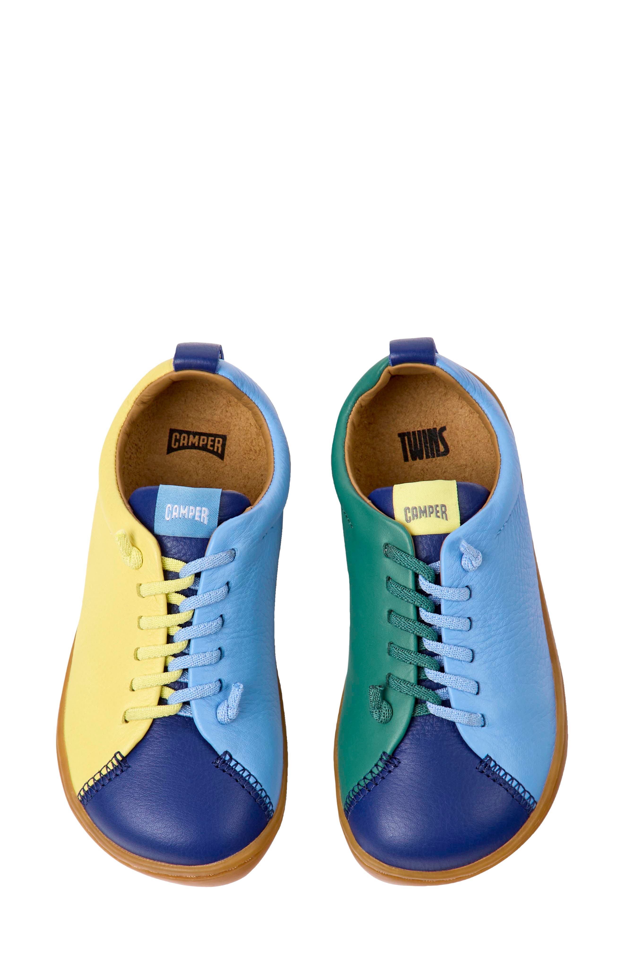 Kids' Mismatched Colorblock Slip-On Shoe, Alternate, color, YELLOW/ BLUE