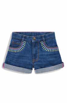 Kids' Embroidered Denim Shorts