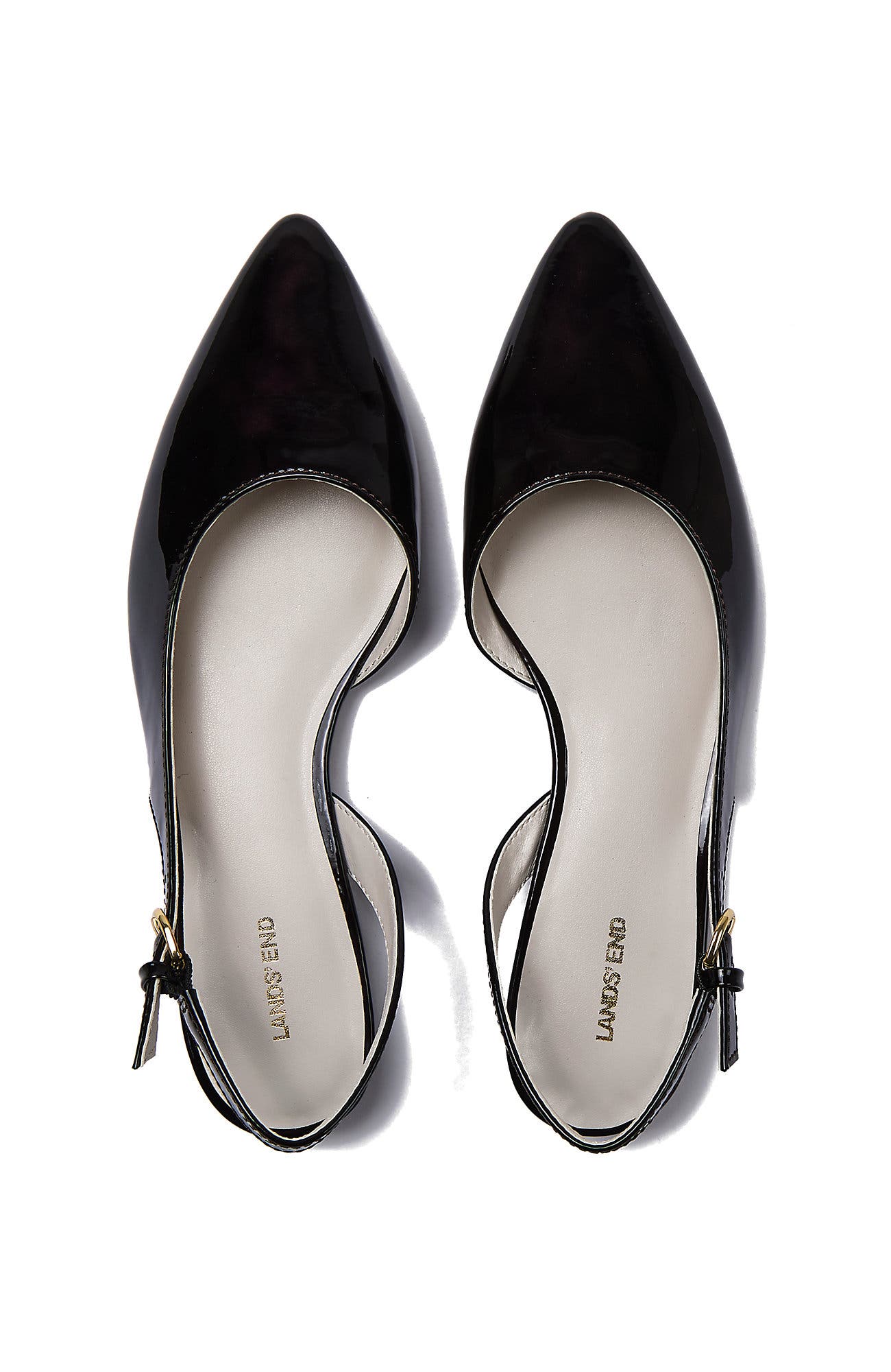 Leather Slingback Low Heels, Alternate, color, Tortoise/Dark Brown