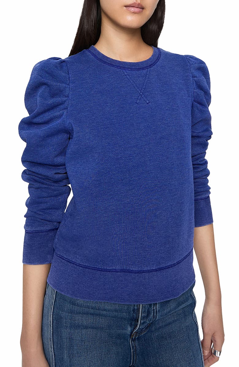 Rebecca Minkoff Janine Puff Sleeve Sweatshirt, Alternate, color, Twilight