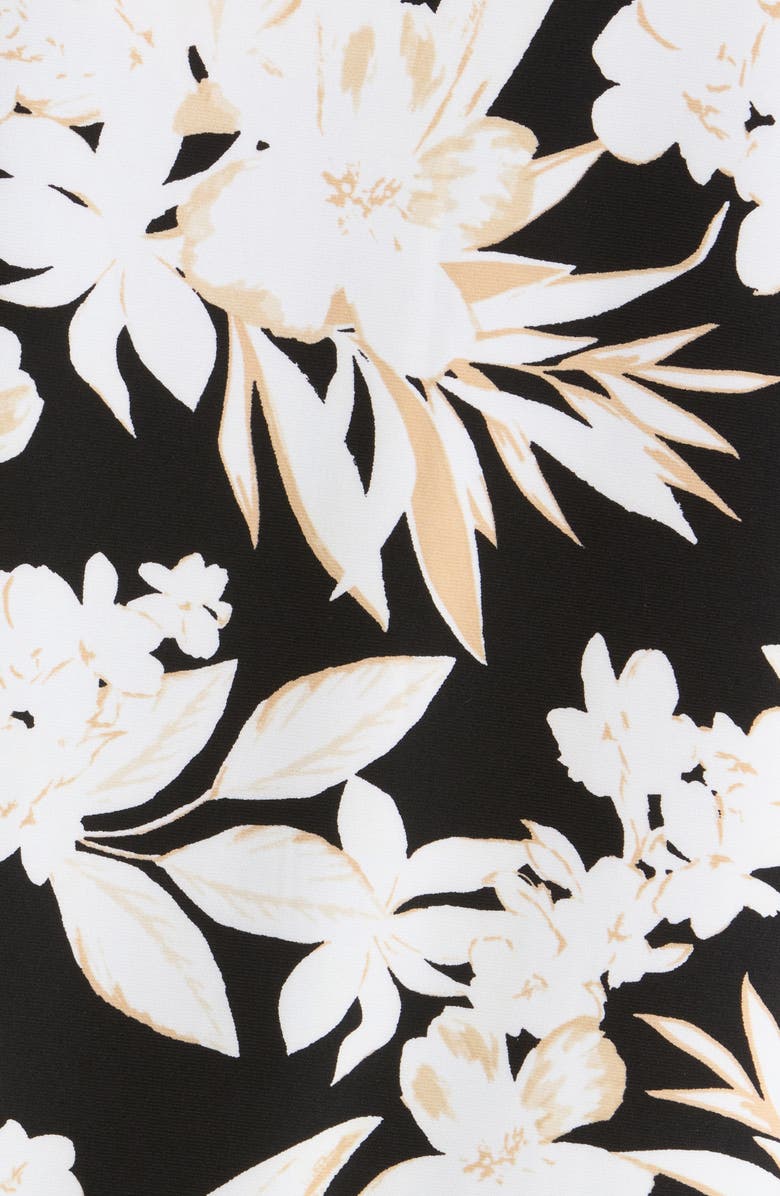 AK ANNE KLEIN Floral Sleeveless Knit Top, Alternate, color, Anne Black Multi