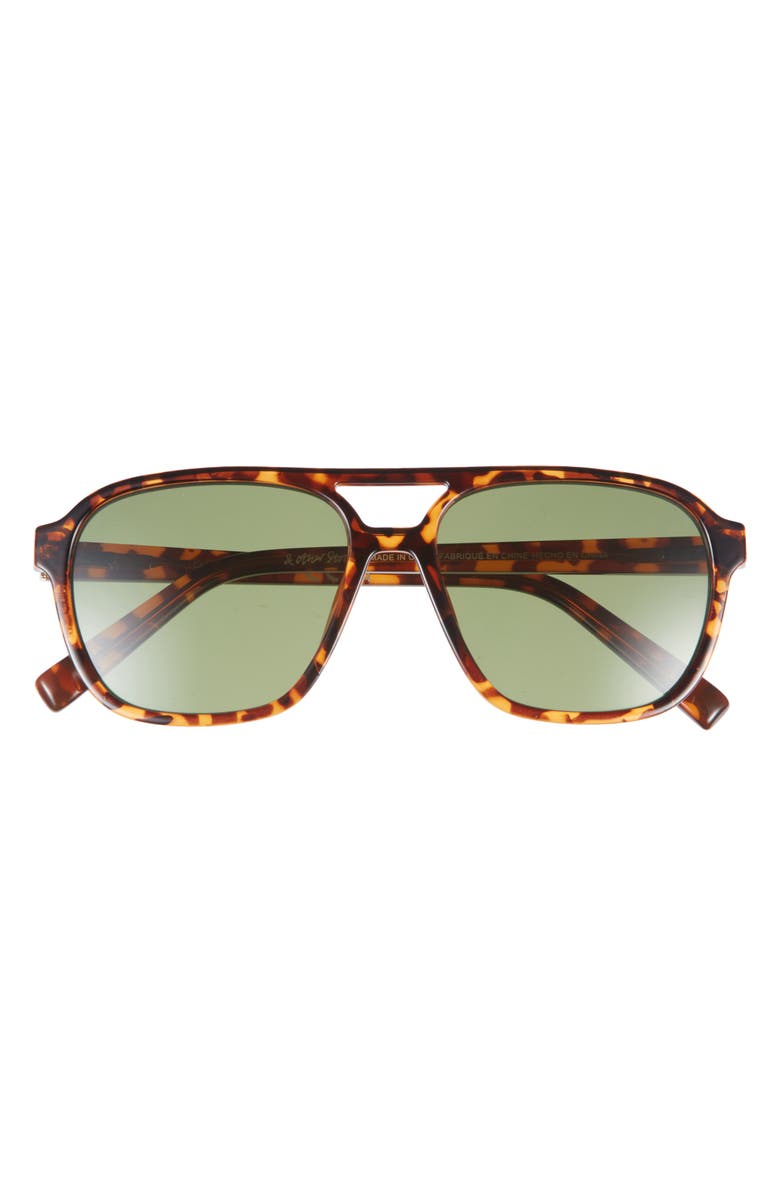 & Other Stories Aviator Sunglasses, Main, color, 