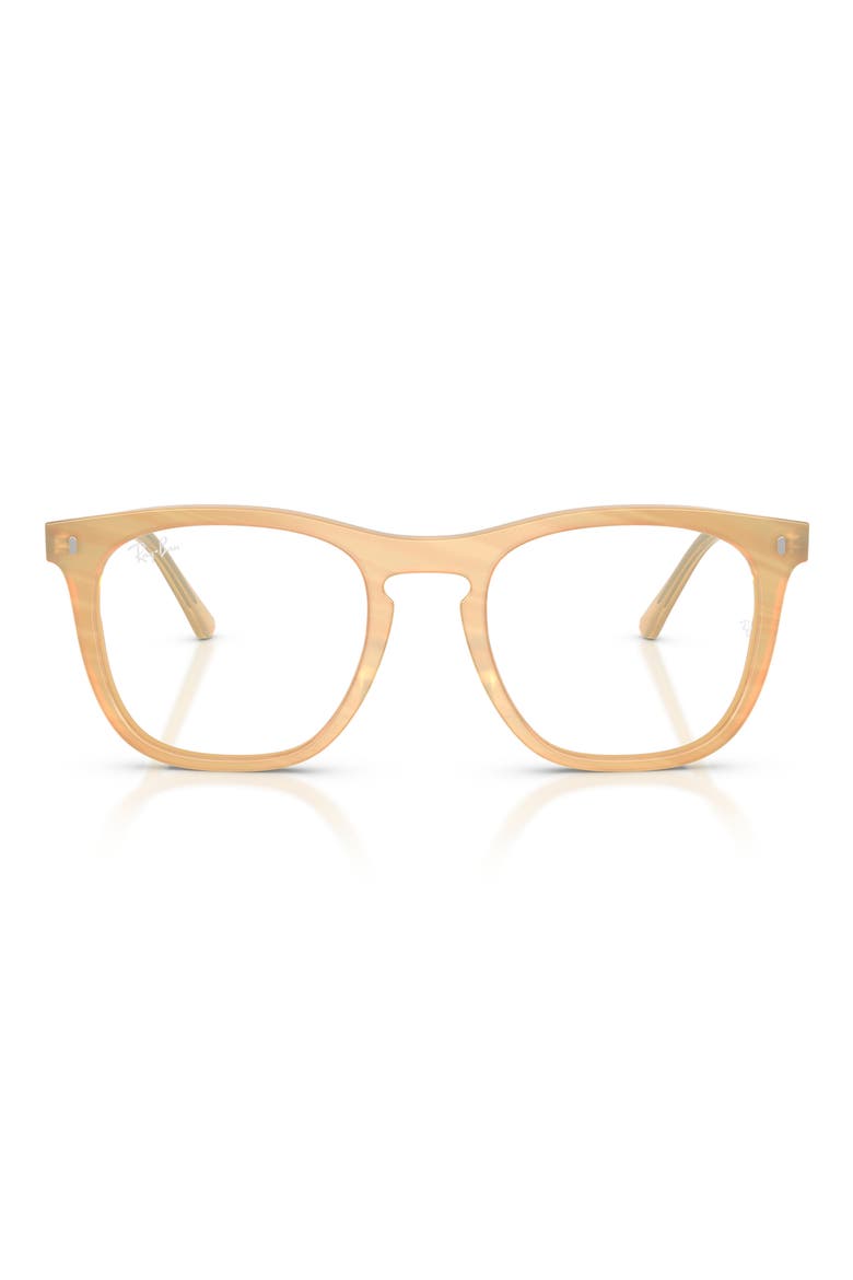 RB2210V 53mm Square Optical Glasses, Main, color, BROWN