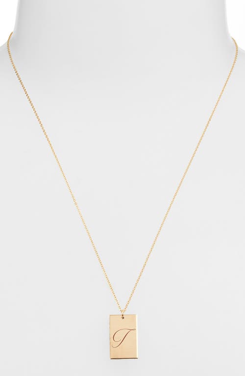Set & Stones Stella Initial Pendant Necklace In Gold/t