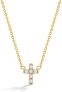 In Season Jewelry CZ Cross Women's Necklace