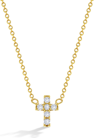 In Season Jewelry CZ Cross Women's Necklace