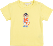 Fragile Bear Print Short Sleeve Top