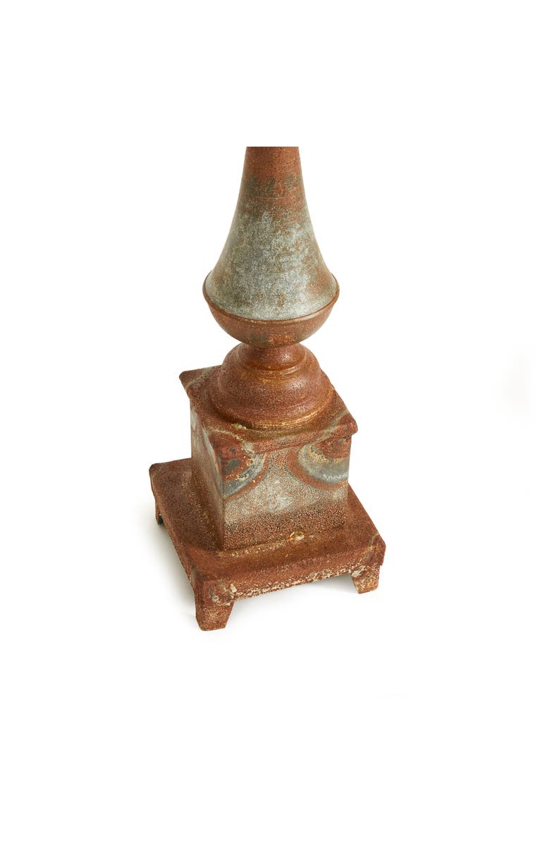 Napa Home & Garden Weathered Metal Ornate Finial, Alternate, color, Brown
