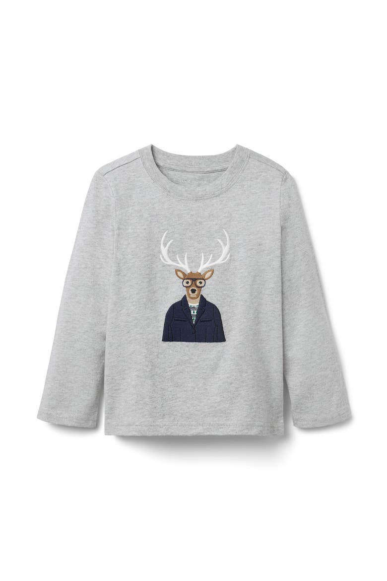 Dapper Deer Tee, Main, color, Gray