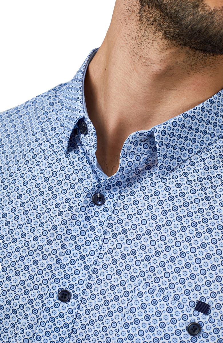 7 Diamonds Liberty Medallion Performance Button-Up Shirt, Alternate, color, 