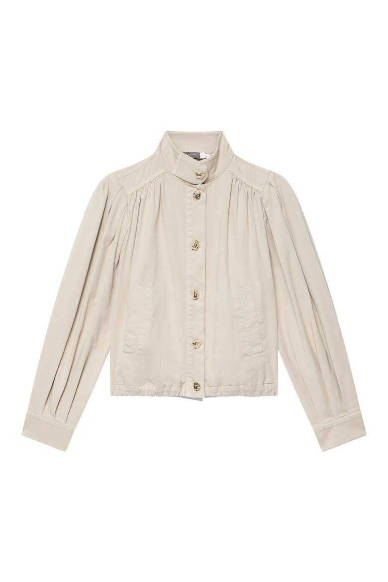 Cotton Blend Jacket, Alternate, color, Cream