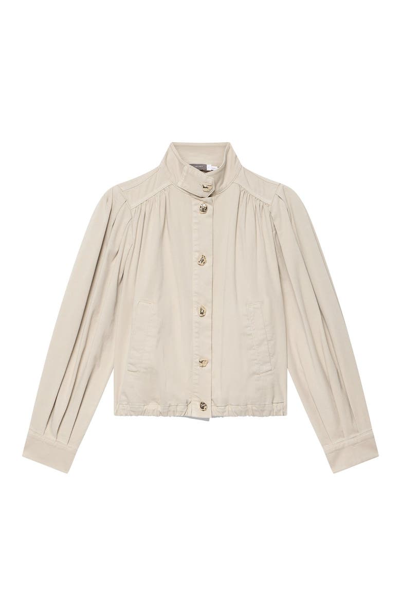 MINT VELVET Cotton Blend Jacket, Alternate, color, Cream