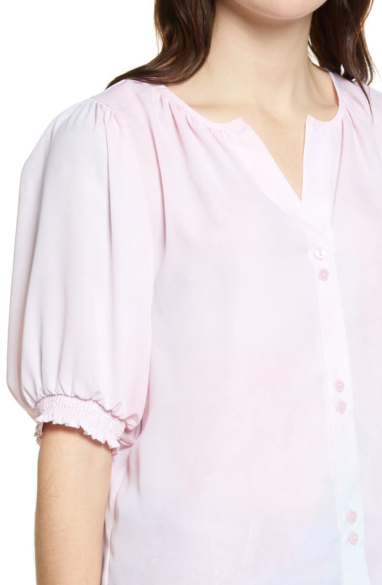 Bobeau Valerie Button Front Top, Alternate, color, 