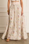 Aqua Blu Moonflower Zandra Maxi Skirt