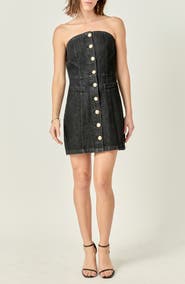 English Factory Denim Tube Minidress