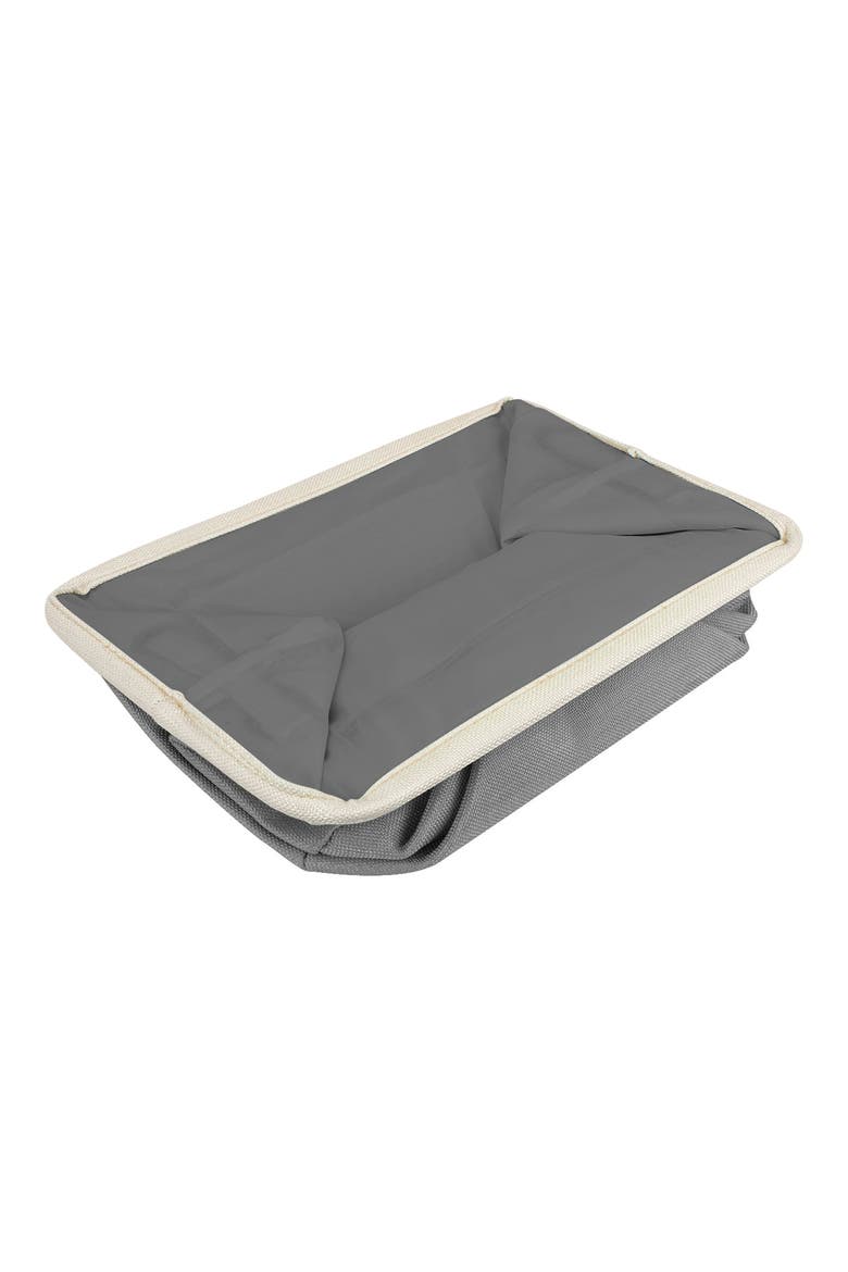 Cream Twill Storage Basket - Set of 3, Alternate, color, CREAM GREY