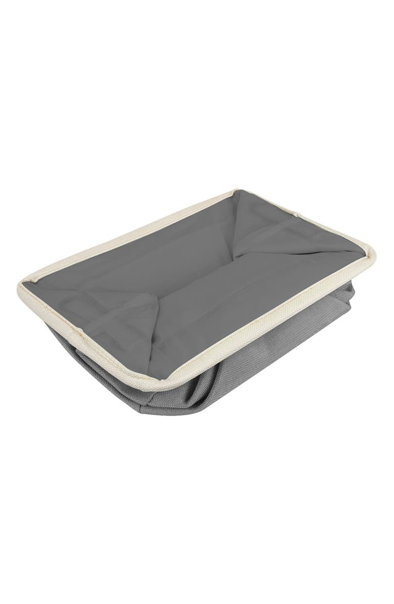 SORBUS Cream Twill Storage Basket - Set of 3, Alternate, color, Cream Grey