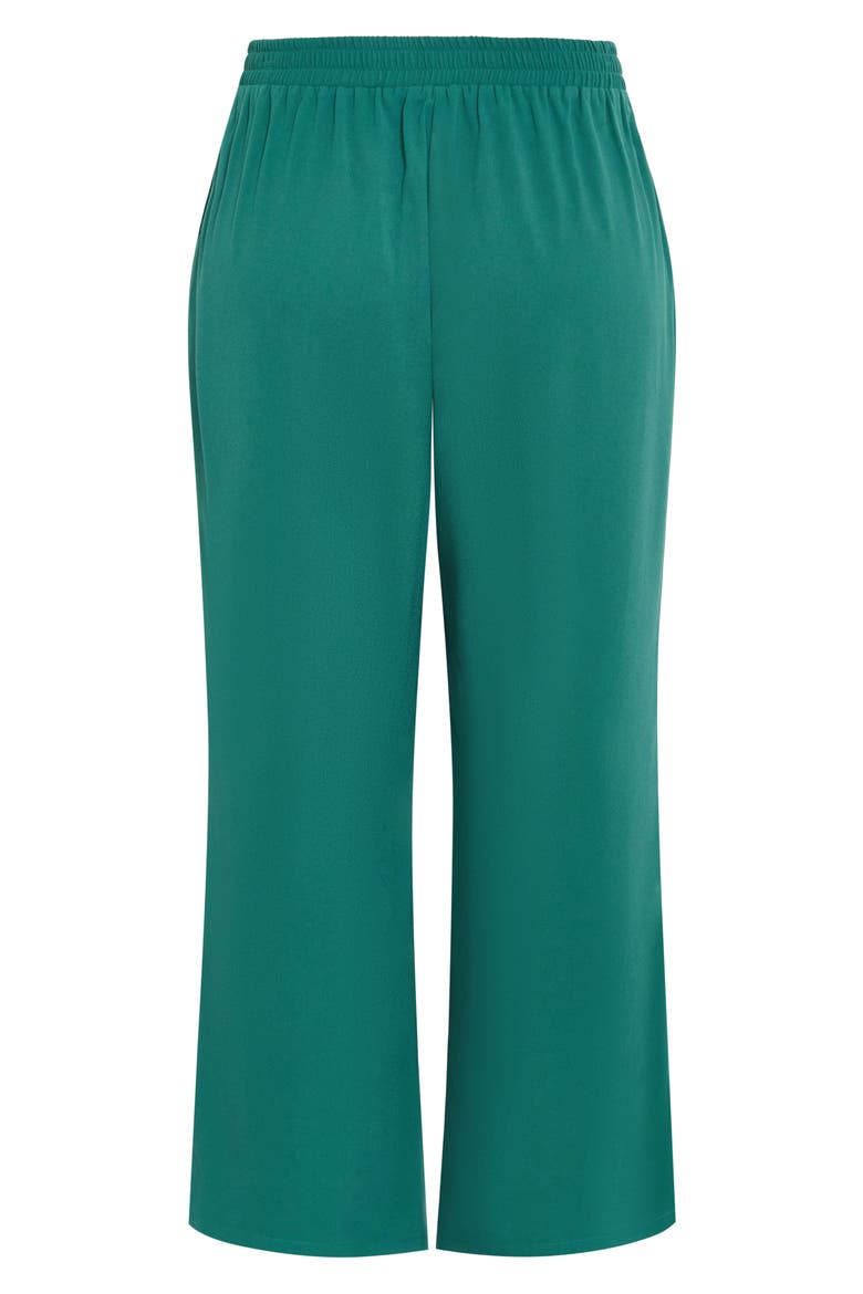 Leia Wide Leg Pull-On Pants, Alternate, color, JADE