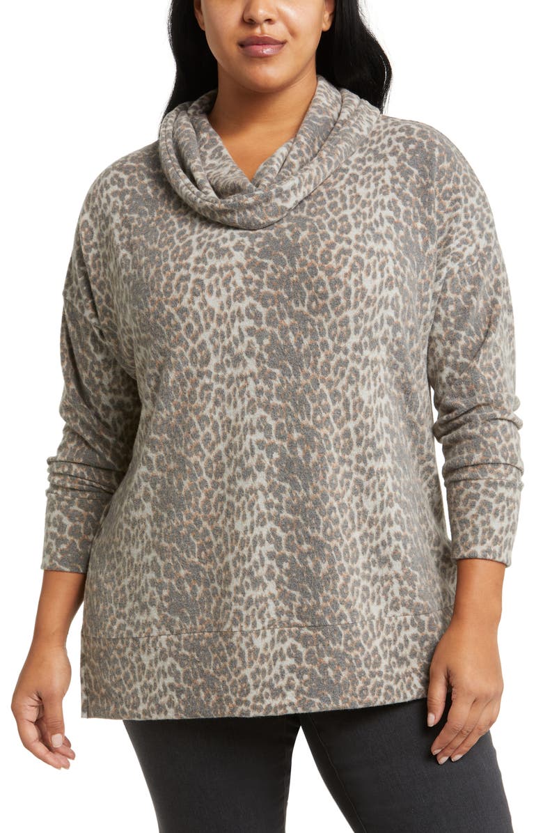 Loveappella Cowl Neck Tunic, Main, color,