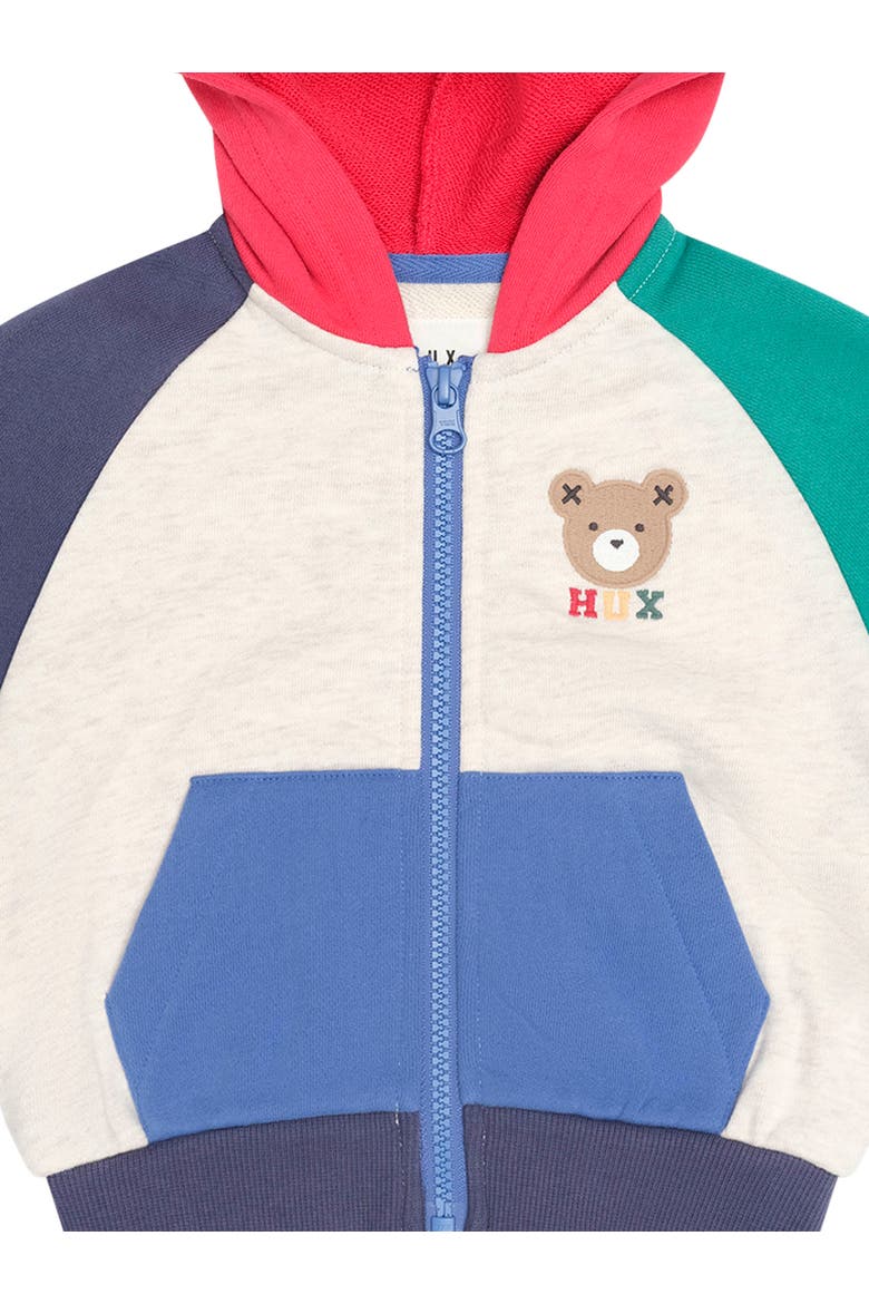 Colour Block Raglan Hoodie, Alternate, color, Multi