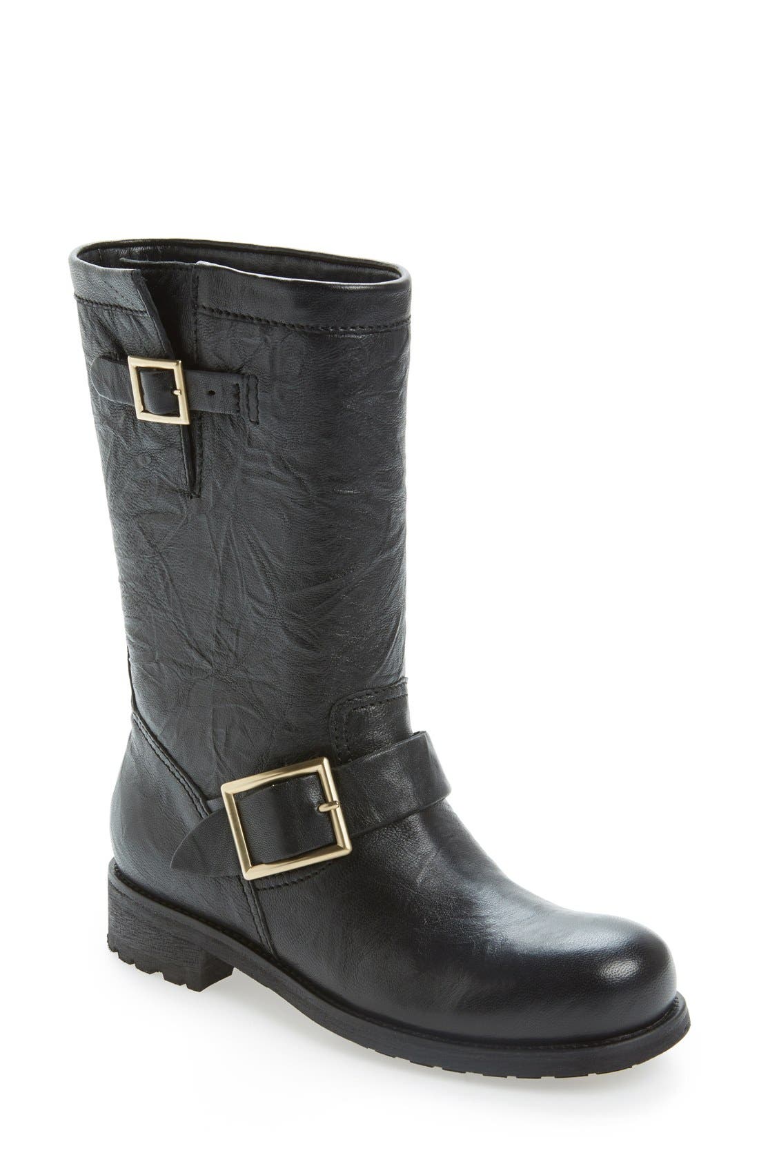 Jimmy Choo Motorcycle Boot, Main, color, 