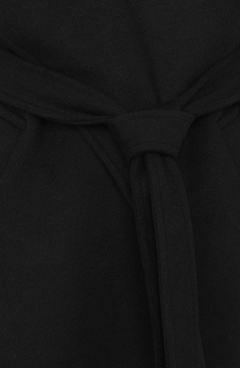 HOUSE OF CB Cocoon Wool Blend Shawl Collar Coat, Alternate, color, Black