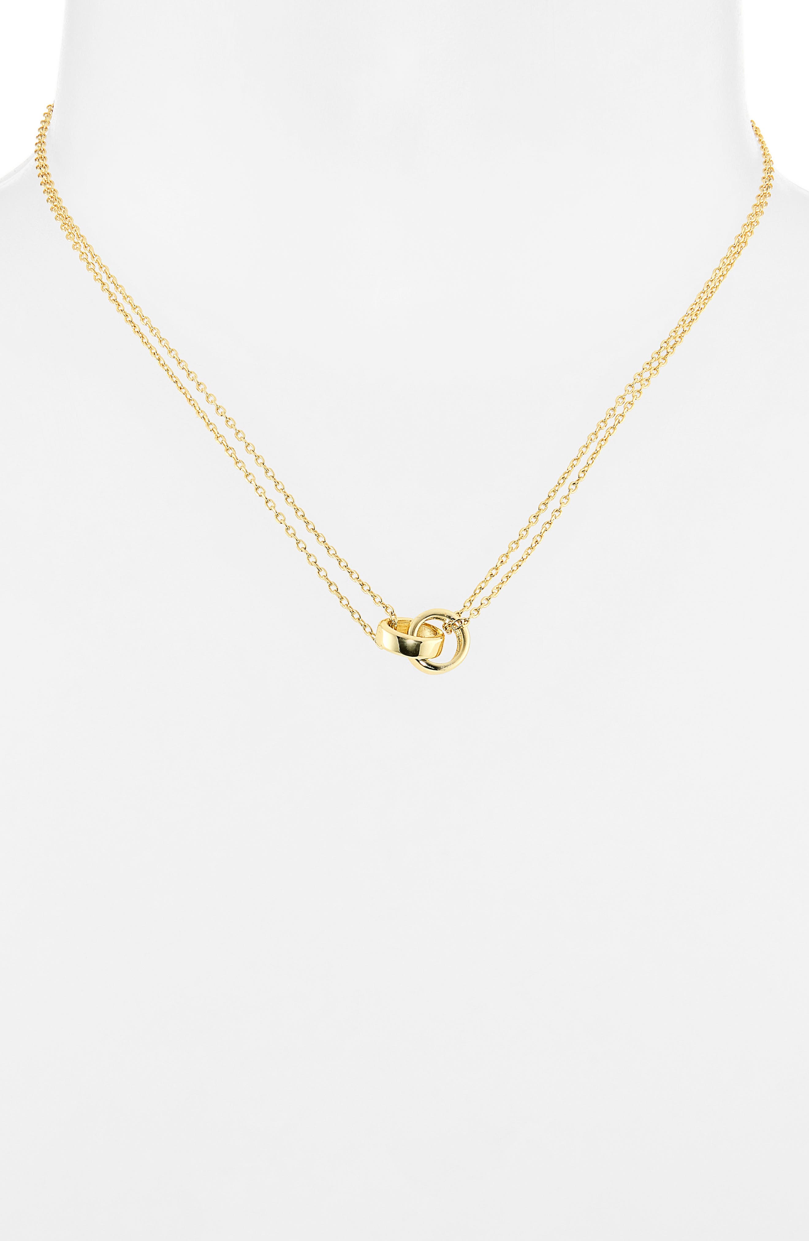ARGENTO VIVO Interlocking Circle Double Chain Necklace (Women ...