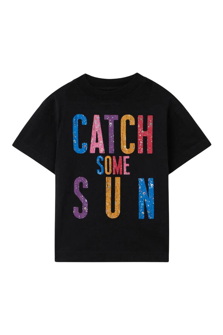 Kids' Catch Some Sun Graphic T-Shirt, Main, color, BLACK - MULTICOLOR