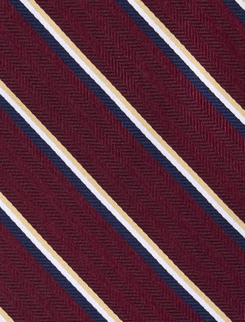 Oak Hill Premium By Dxl Big & Tall Herringbone Striped Silk Tie In Brown