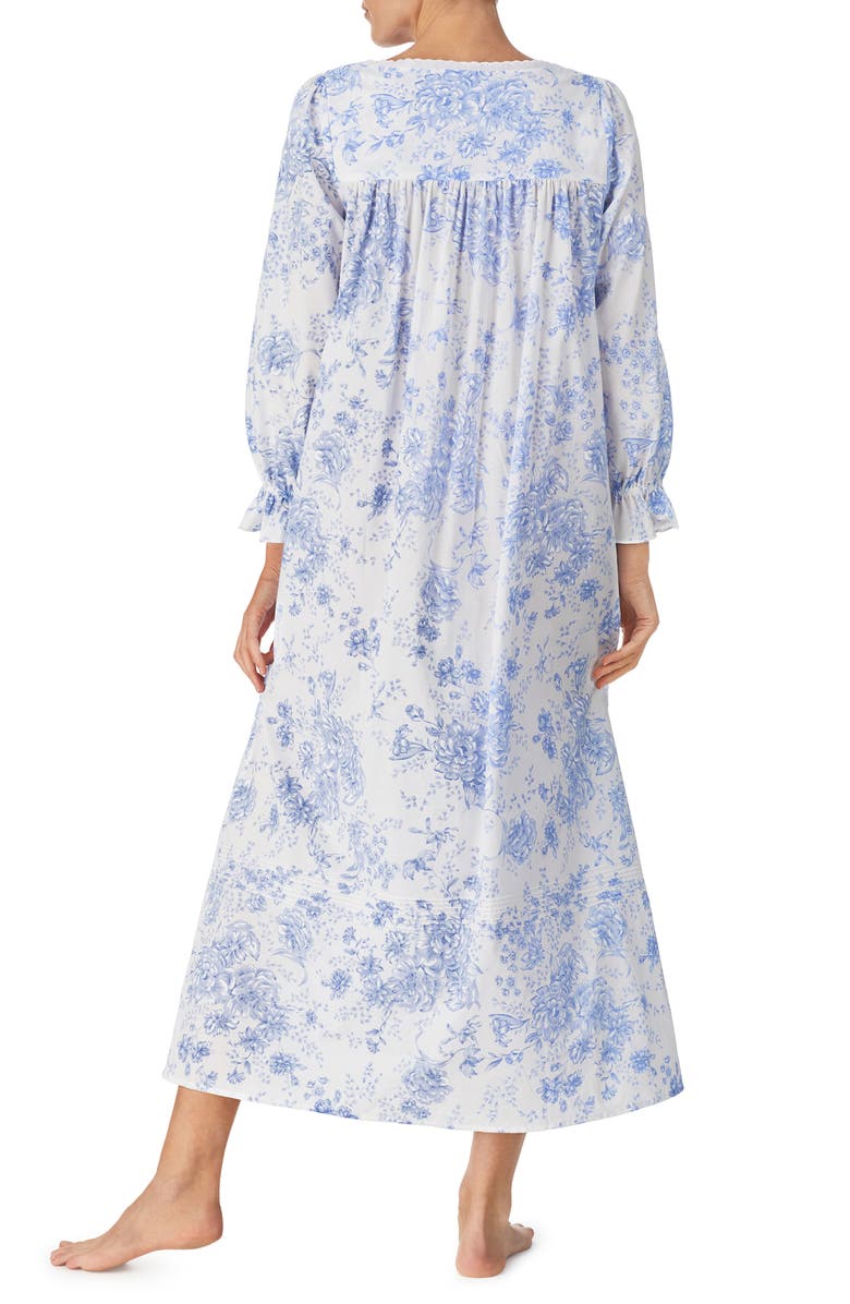 Eileen West Ballet Button Front Cotton Robe, Alternate, color,